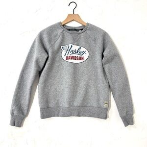Harley-Davidson Gray Logo Crewneck Sweatshirt Size S